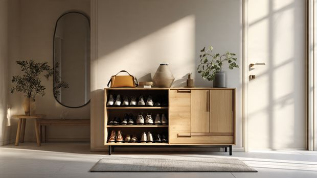 13 Shoe Storage Ideas That Save Space and Transform Your Home 2 Shoe Cabinets for a Clean and Minimal Look