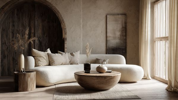 17 Modern Organic Living Room Ideas for a Calm, Natural & Stylish Space 11 Organic Shapes Instead of Sharp Angles
