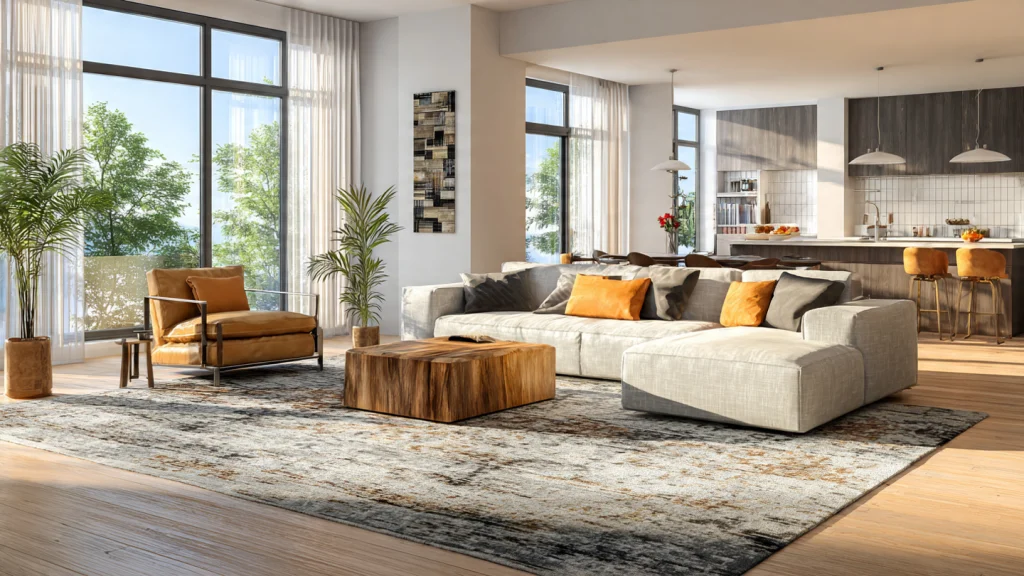 10 Living Room Rug Ideas That Transform Your Space Completely 11 Large Area Rug to Define the Living Space