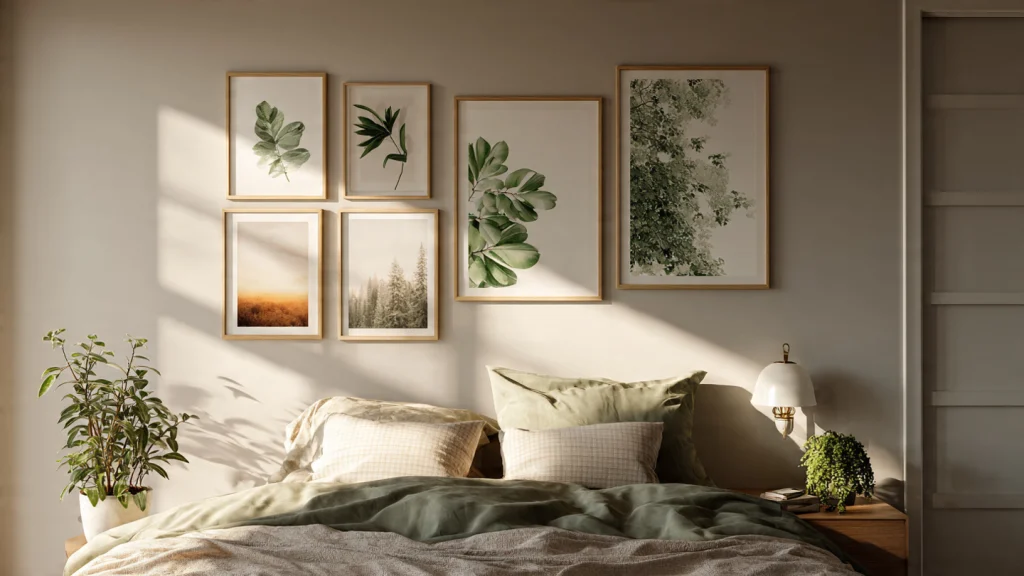 12 Gallery Wall Ideas to Elevate Your Home Décor Instantly 11 10. Nature-Inspired Gallery Wall Idea