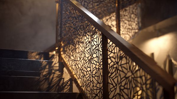 15 Stair Railing Ideas: Stylish, Modern & Creative Designs for Your Home 11 Artistic Patterned Railings