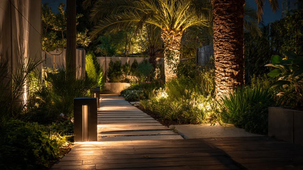13 Garden Ideas to Create a Beautiful, Peaceful & Modern Outdoor Space 12 Garden Lighting Idea