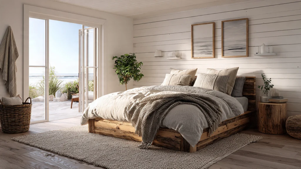 13 Coastal Bedrooms: Timeless Ideas for a Calm, Beach-Inspired Retreat 12 Coastal Farmhouse Bedroom Blend