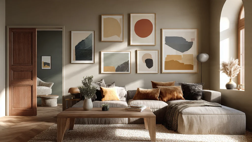 12 Gallery Wall Ideas to Elevate Your Home Décor Instantly 12 11. Color-Coded Gallery Wall Idea