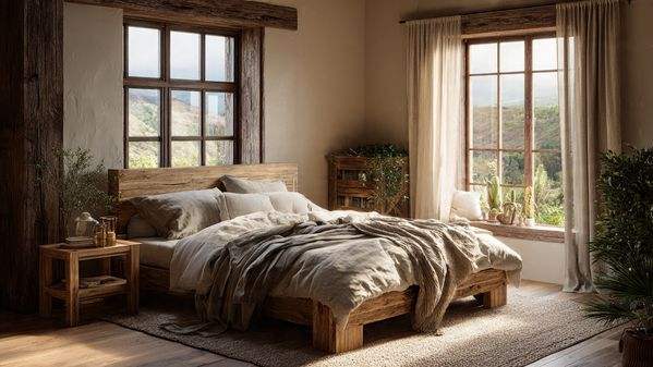 20 Cottagecore Bedroom Ideas to Create a Cozy, Romantic, and Timeless Space 12 Natural Wood Elements