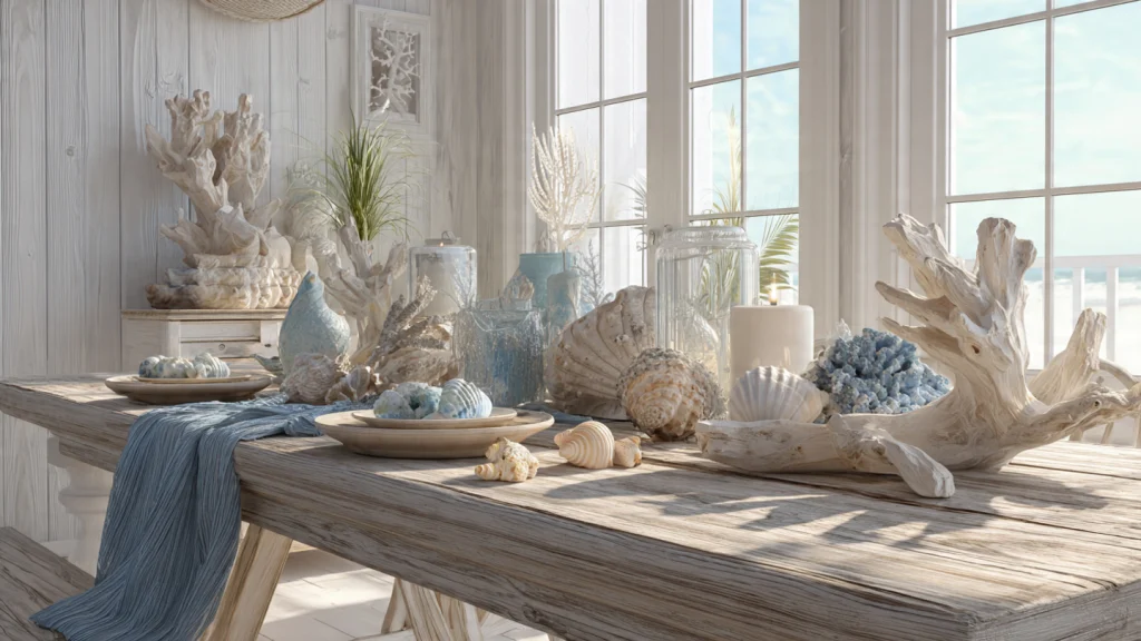 12 Fun Natural Table Settings: Creative, Stylish & Eco-Friendly Ideas for Every Occasion 12 Seashells & Driftwood for Coastal Natural Décor