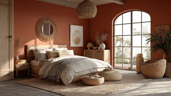 15 Bedroom Paint Colors That Instantly Upgrade Your Bedroom 15 14. Terracotta – Warm & Earthy