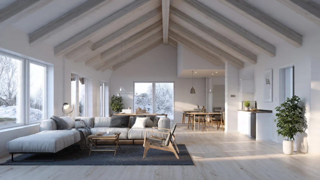 20 Barndominium Ideas for Modern, Affordable & Stylish Living 16 15. Scandinavian-Inspired Barndominium