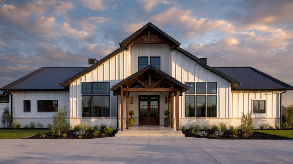 20 Barndominium Ideas for Modern, Affordable & Stylish Living 20 19. Barndominium with Large Windows & Natural Light