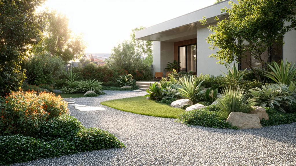 13 Garden Ideas to Create a Beautiful, Peaceful & Modern Outdoor Space 3 Low-Maintenance Garden