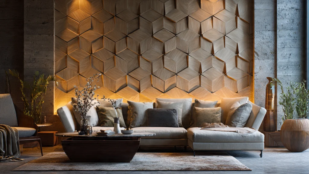 15 Accent Wall Designs That Instantly Transform Any Space 3 Textured Accent Wall with 3D Panels