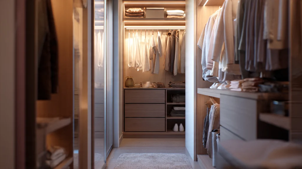 12 Dressing Room Design: Luxury, Modern & Space-Saving Ideas for Every Home 3 Compact Dressing Room Design for Small Spaces