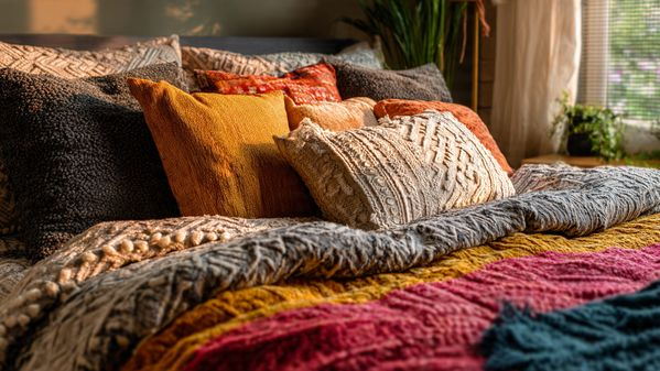 10 Boho Bedroom Ideas: Stunning Decor, Colors, and Design Inspiration 3 Layered Textiles and Bedding