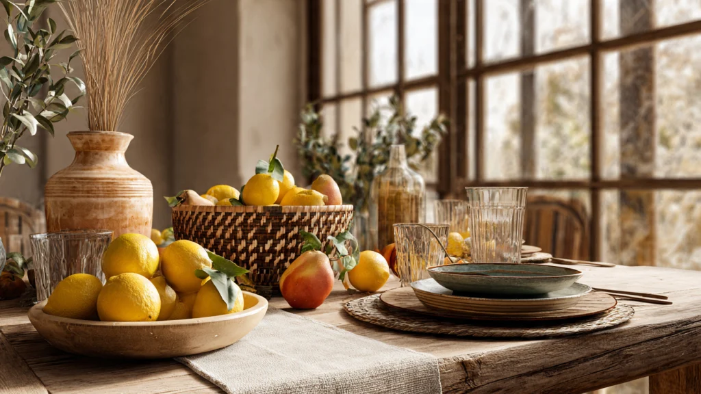 12 Fun Natural Table Settings: Creative, Stylish & Eco-Friendly Ideas for Every Occasion 4 Seasonal Fruits as Table Décor