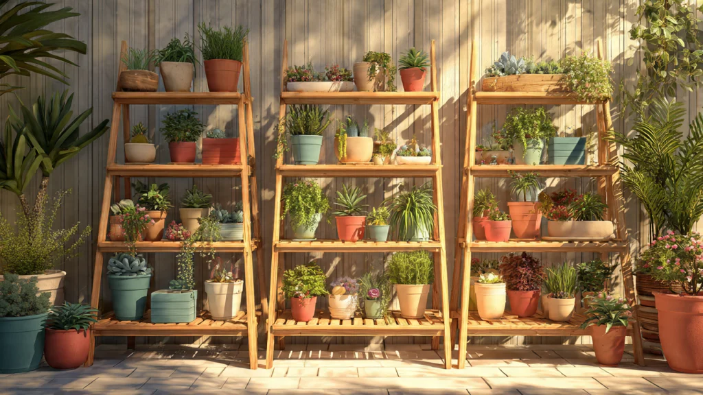 13 Small Garden Ideas: Creative, Modern & Space-Saving Designs 4 Multi-Level Garden Shelves for More Plants
