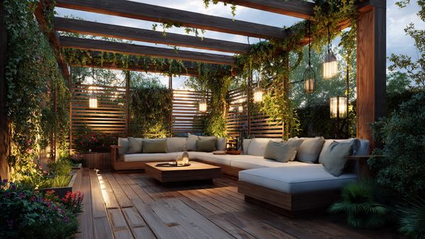 14 Backyard Deck Ideas for a Stunning Outdoor Makeover (Modern, Cozy & Budget-Friendly Options) 4 Pergola-Covered Deck