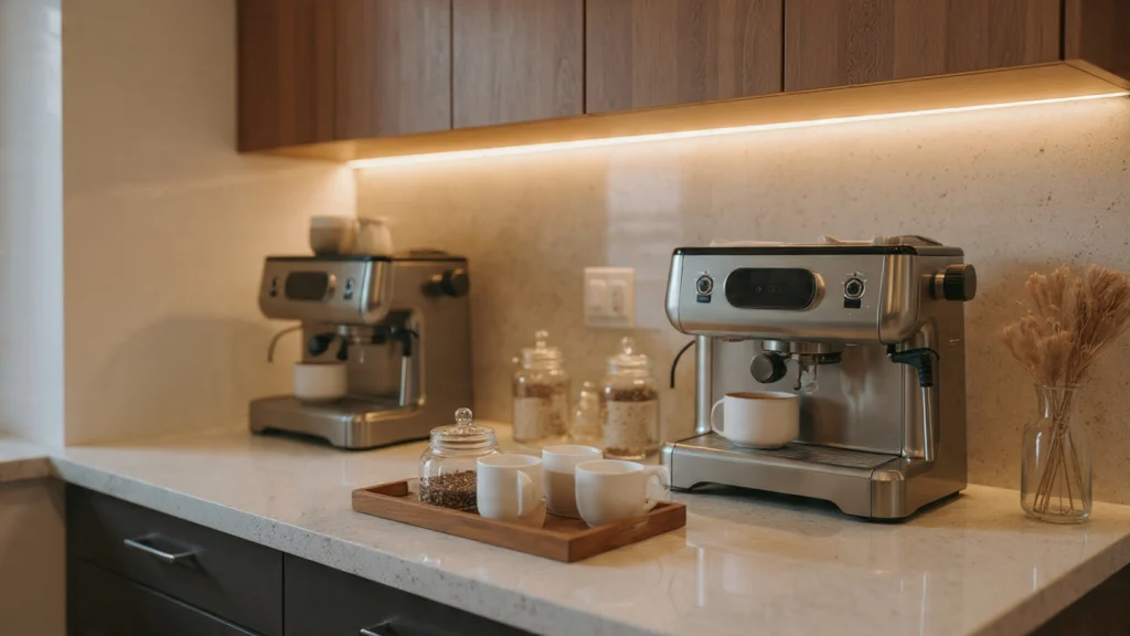 14 Coffee Bar Ideas to Create a Stylish, Functional & Cozy Coffee Corner at Home 4 Coffee Bar Cabinet with Storage