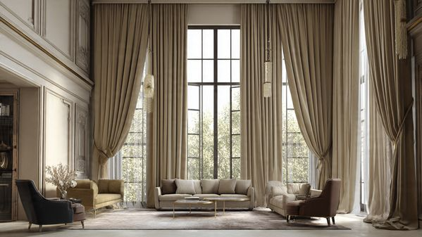 12 Curtains Living Room Ideas for a Stylish, Modern & Elegant Space 4 Floor-Length Curtains for a Luxurious Look