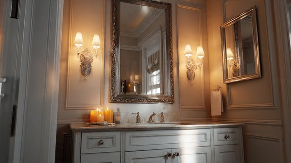 12 Powder Room Ideas: Stylish, Modern & Space-Maximizing Designs for Every Home 4 Oversized Mirrors to Amplify Space