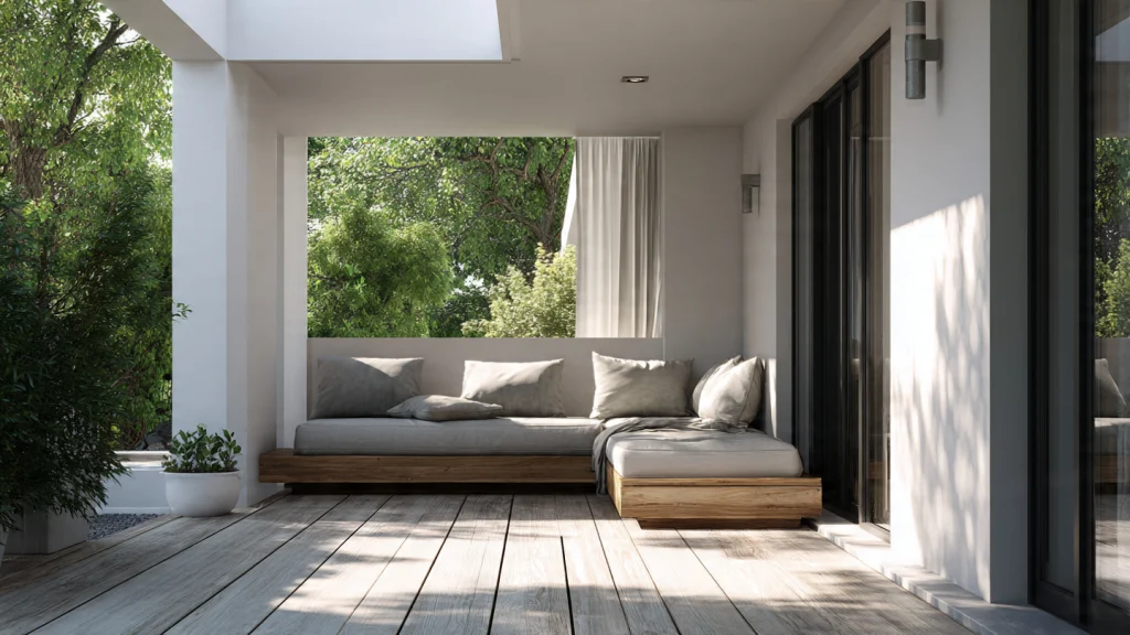 Top 10 Back Porch Ideas to Create a Beautiful, Relaxing Outdoor Space 5 Modern Minimalist Back Porch