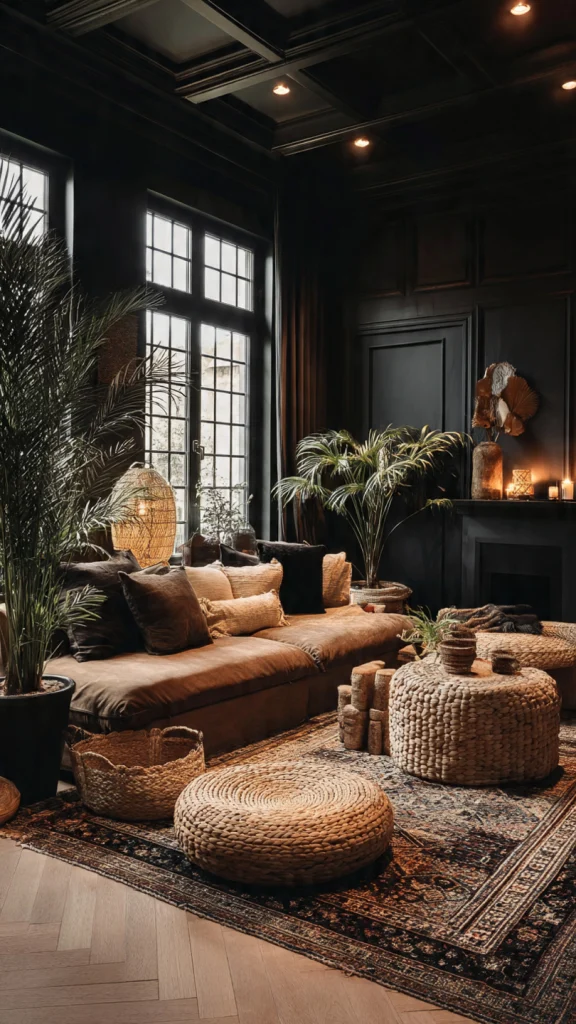 11 Black and Brown Living Room Ideas for a Stylish, Modern & Cozy Home 5 Modern Minimalistic Black & Brown Living Room