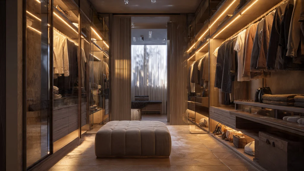 12 Dressing Room Design: Luxury, Modern & Space-Saving Ideas for Every Home 5 Dressing Room Design with Mirror Walls