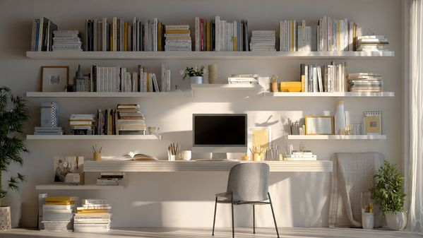 12 Floating Shelves: Stylish, Functional & Modern Shelf Ideas for Every Room 5 4. 12 Floating Shelves for Living Room Display