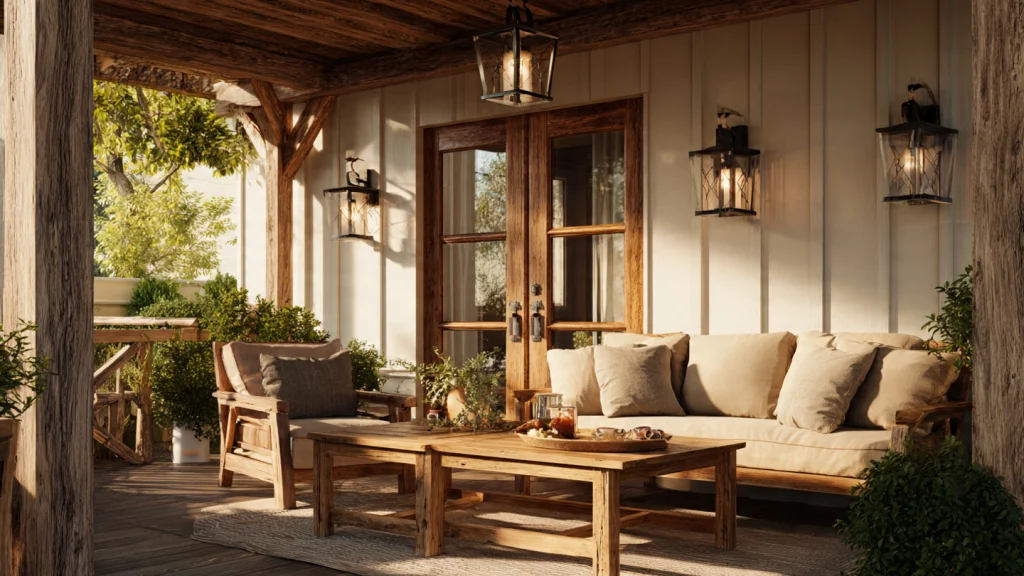 Top 10 Back Porch Ideas to Create a Beautiful, Relaxing Outdoor Space 6 Rustic Farmhouse Back Porch