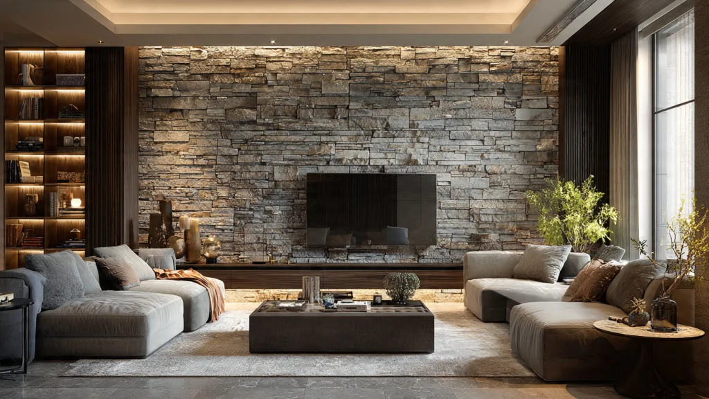 15 Accent Wall Designs That Instantly Transform Any Space 6 Stone Veneer Accent Wall