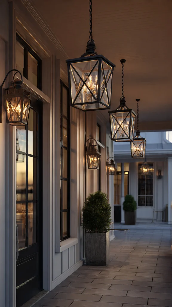 15 Front Porch Decor Ideas to Transform Your Home’s Entrance 6 Statement Lighting