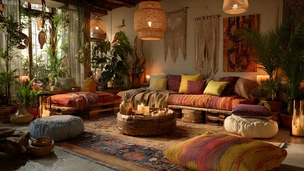 12 Living Room Designs: Modern, Cozy & Stylish Ideas for Every Home 7 Bohemian Living Room Design