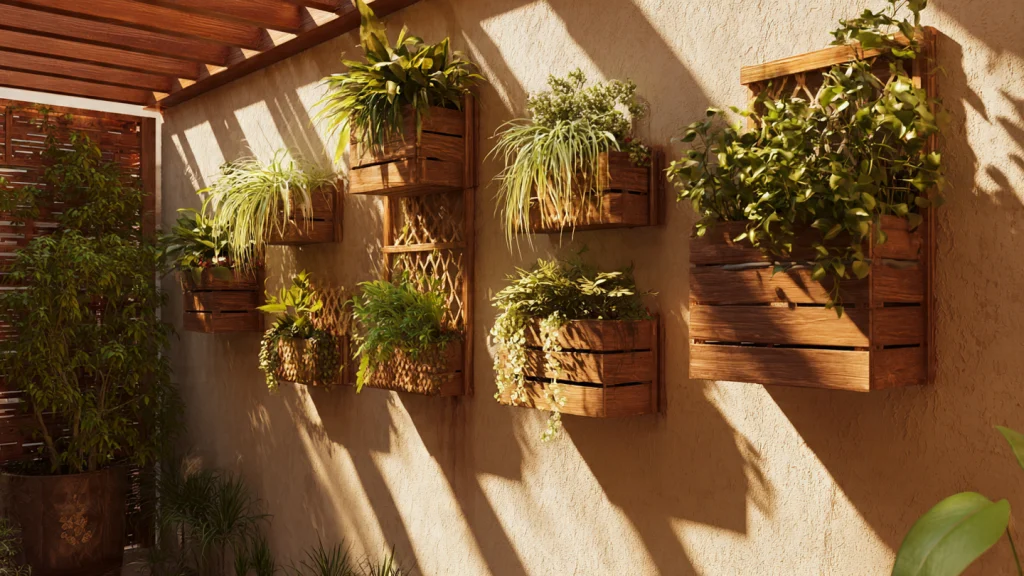 13 Garden Ideas to Create a Beautiful, Peaceful & Modern Outdoor Space 7 Vertical Garden for Small & Urban Homes