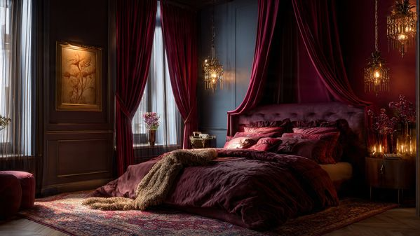 10 Burgundy Bedroom Ideas to Create a Luxurious, Warm & Stylish Space 7 Romantic Burgundy Bedroom Design