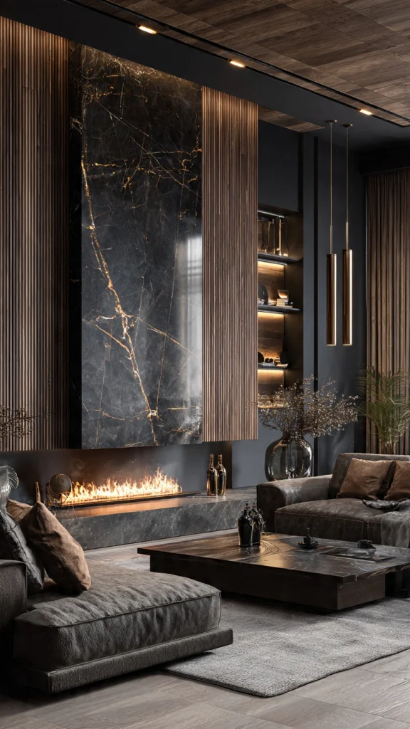 11 Black and Brown Living Room Ideas for a Stylish, Modern & Cozy Home 7 Brown Curtains With Black & Neutral Furniture