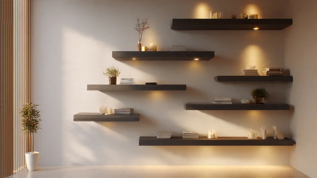 12 Floating Shelves: Stylish, Functional & Modern Shelf Ideas for Every Room 7 6. 12 Floating Shelves for Kitchen Organization