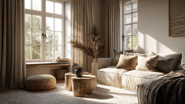 12 Curtains Living Room Ideas for a Stylish, Modern & Elegant Space 8 Linen Curtains for a Natural & Relaxed Feel
