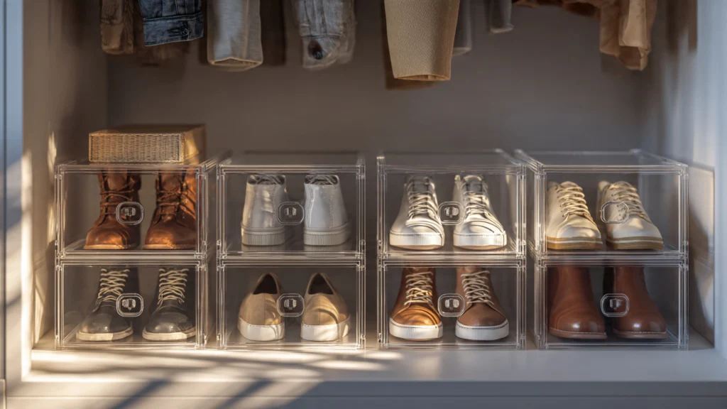13 Shoe Storage Ideas That Save Space and Transform Your Home 8 Stackable Shoe Boxes for Organized Storage