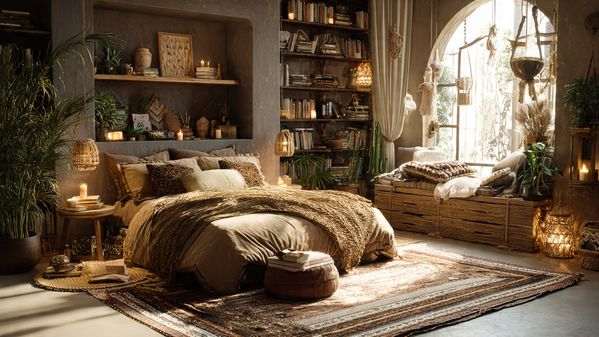 10 Boho Bedroom Ideas: Stunning Decor, Colors, and Design Inspiration 9 Accent Walls and Art
