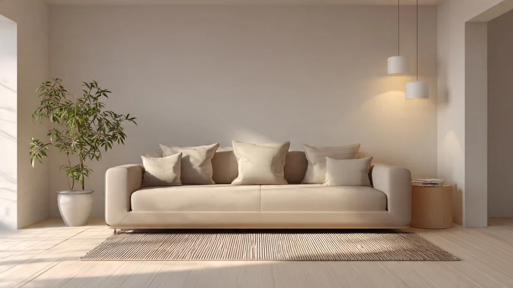 12 Beige Living Room Ideas for a Timeless, Elegant & Modern Home 9 Minimalist Beige Living Room Design