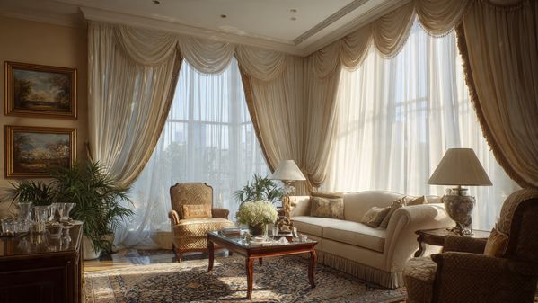 12 Curtains Living Room Ideas for a Stylish, Modern & Elegant Space 9 Layered Curtains for Depth & Flexibility