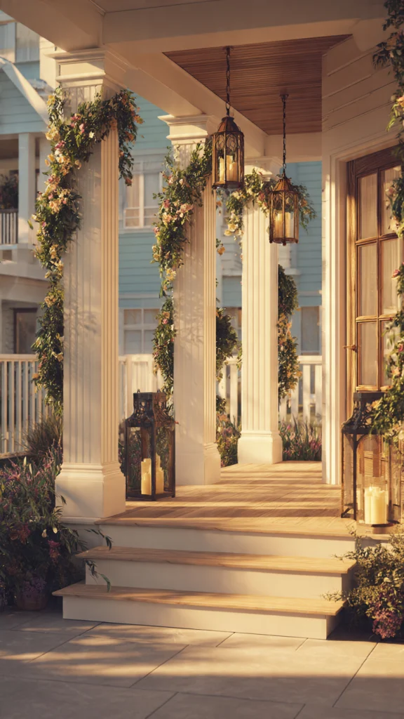 15 Front Porch Decor Ideas to Transform Your Home’s Entrance 9 Decorative Pillars & Railings