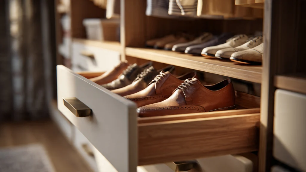 13 Shoe Storage Ideas That Save Space and Transform Your Home 9 Shoe Drawers for a Sleek Finish