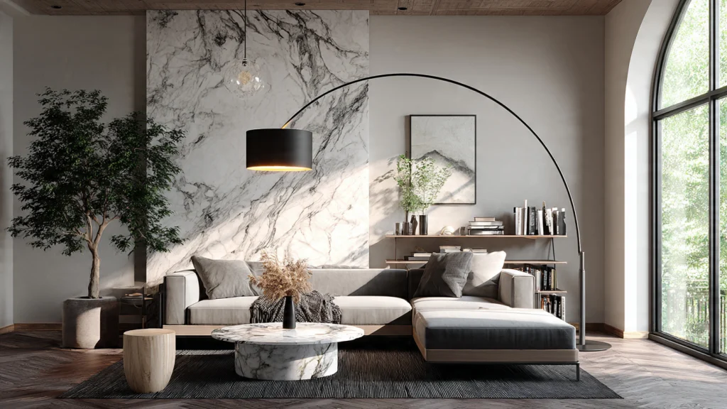 20 Floor Lamp Ideas for Stylish, Modern & Functional Home Lighting 2 1. Arc Floor Lamp – Elegant & Modern