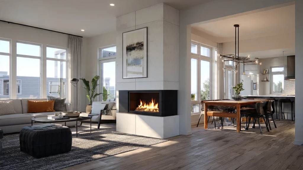 20 Fireplace Ideas to Create a Warm, Stylish & Cozy Home 13 Black Fireplace for Bold Interiors