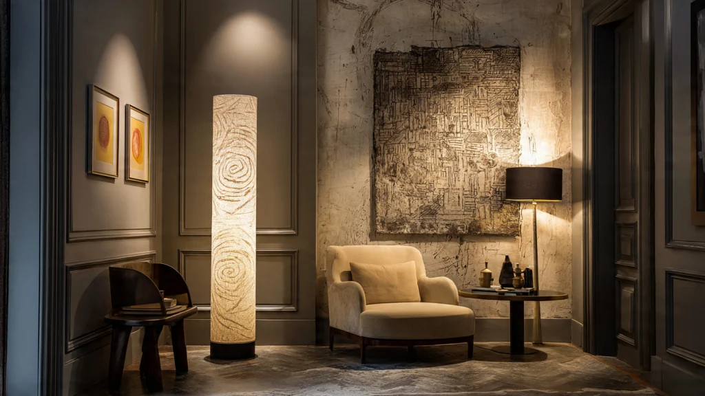 20 Floor Lamp Ideas for Stylish, Modern & Functional Home Lighting 15 14. Colorful Floor Lamp – Bold Statement