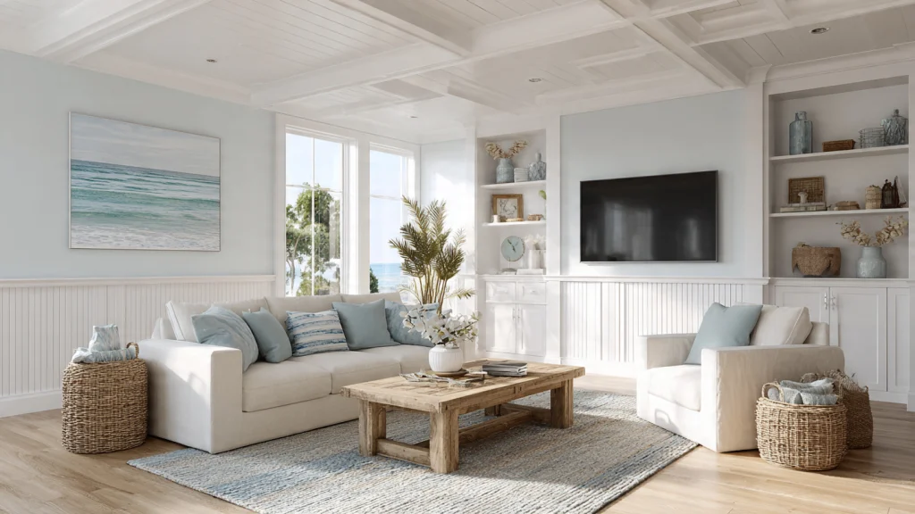 20 Wainscoting Ideas to Transform Your Home with Style & Elegance 18 17. Coastal-Style Wainscoting Ideas