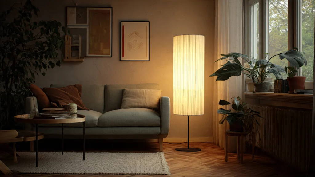 20 Floor Lamp Ideas for Stylish, Modern & Functional Home Lighting 18 17. Gold Floor Lamp – Premium Look