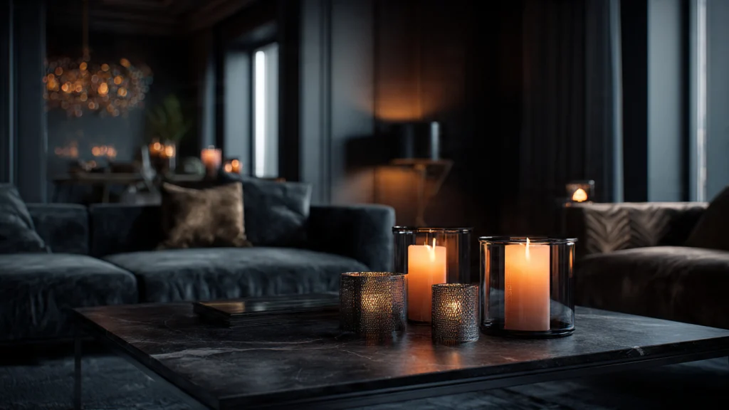 20 Moody Living Room Ideas for a Dark, Dramatic & Luxury Interior 20 Moody Living Room with Indoor Plants