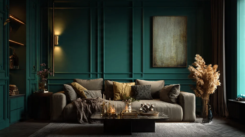20 Moody Living Room Ideas for a Dark, Dramatic & Luxury Interior 3 Moody Living Room with Deep Navy Blue Walls