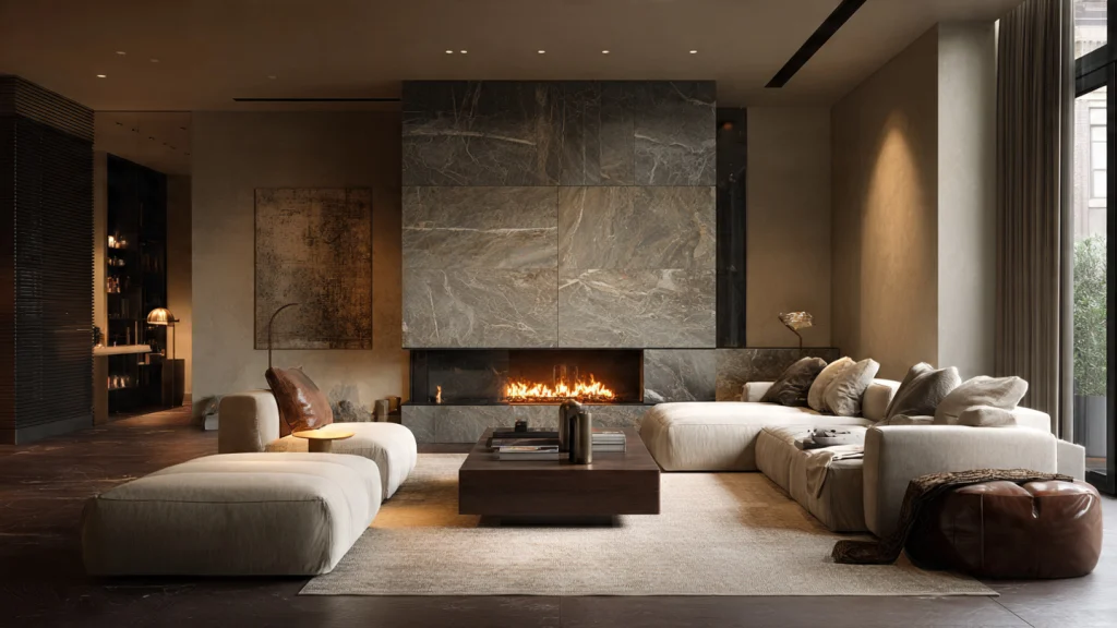 20 Fireplace Ideas to Create a Warm, Stylish & Cozy Home 21 Statement Fireplace as a Focal Point
